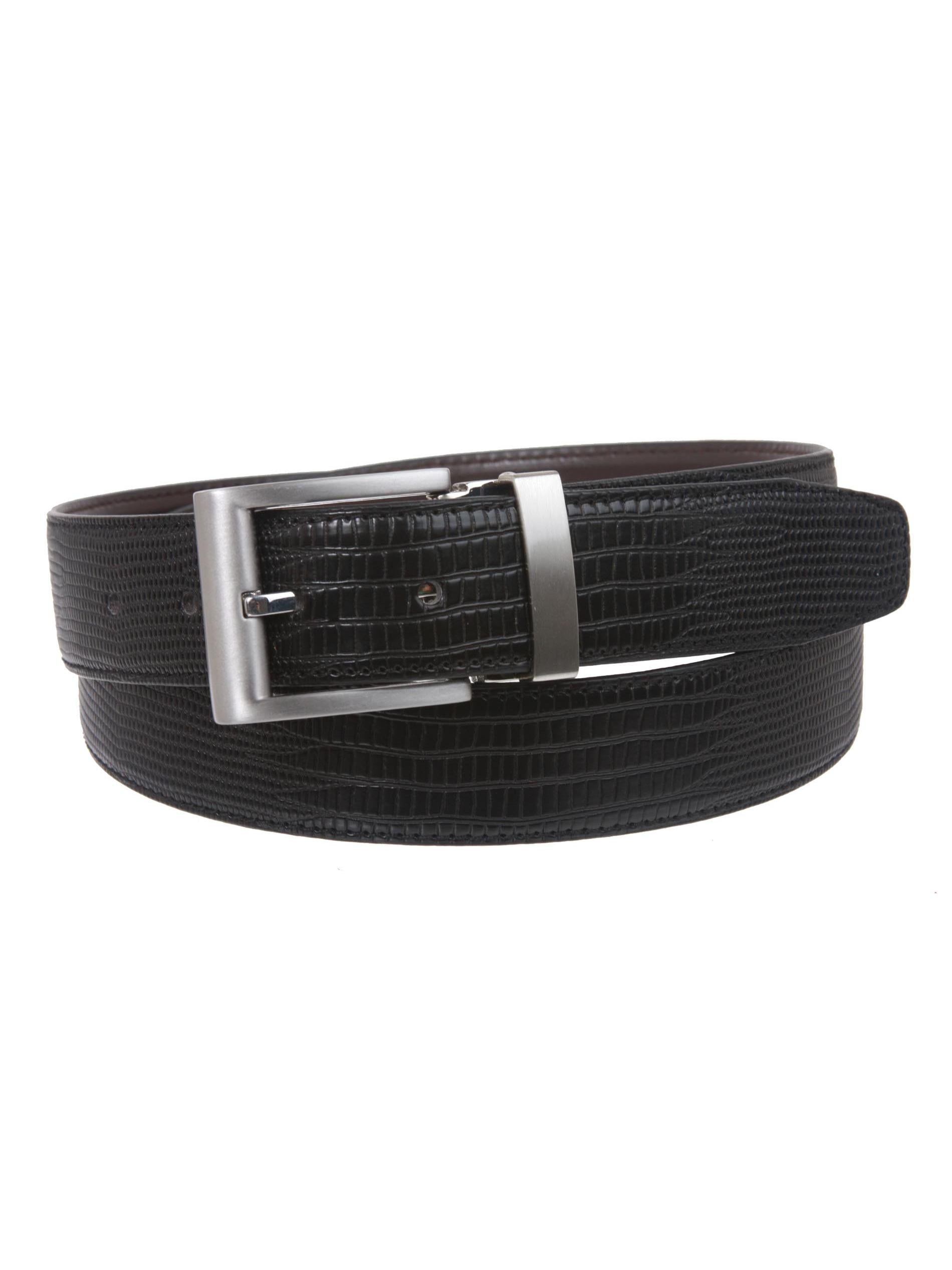 BLACK REPTILE SNAKE EFFECT BLACK  PATENT FAUX LEATHER BELT ONE SIZE