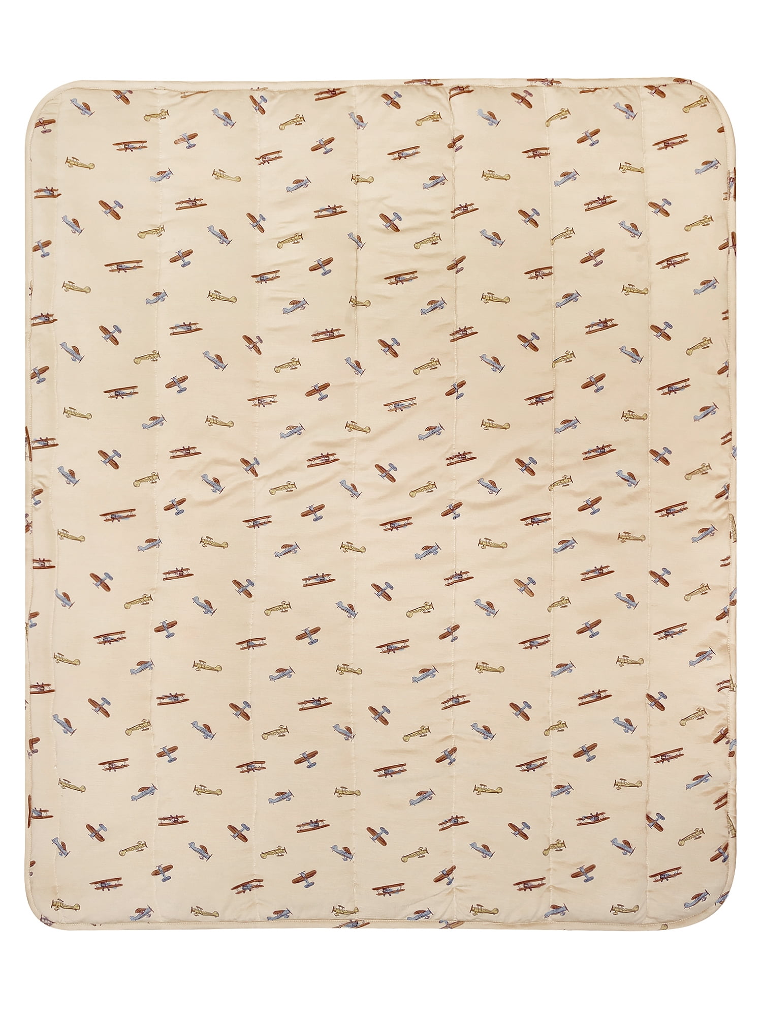 Modern Moments by Gerber Baby Neutral Super Soft Quilted Blanket, Airplane, One Size
