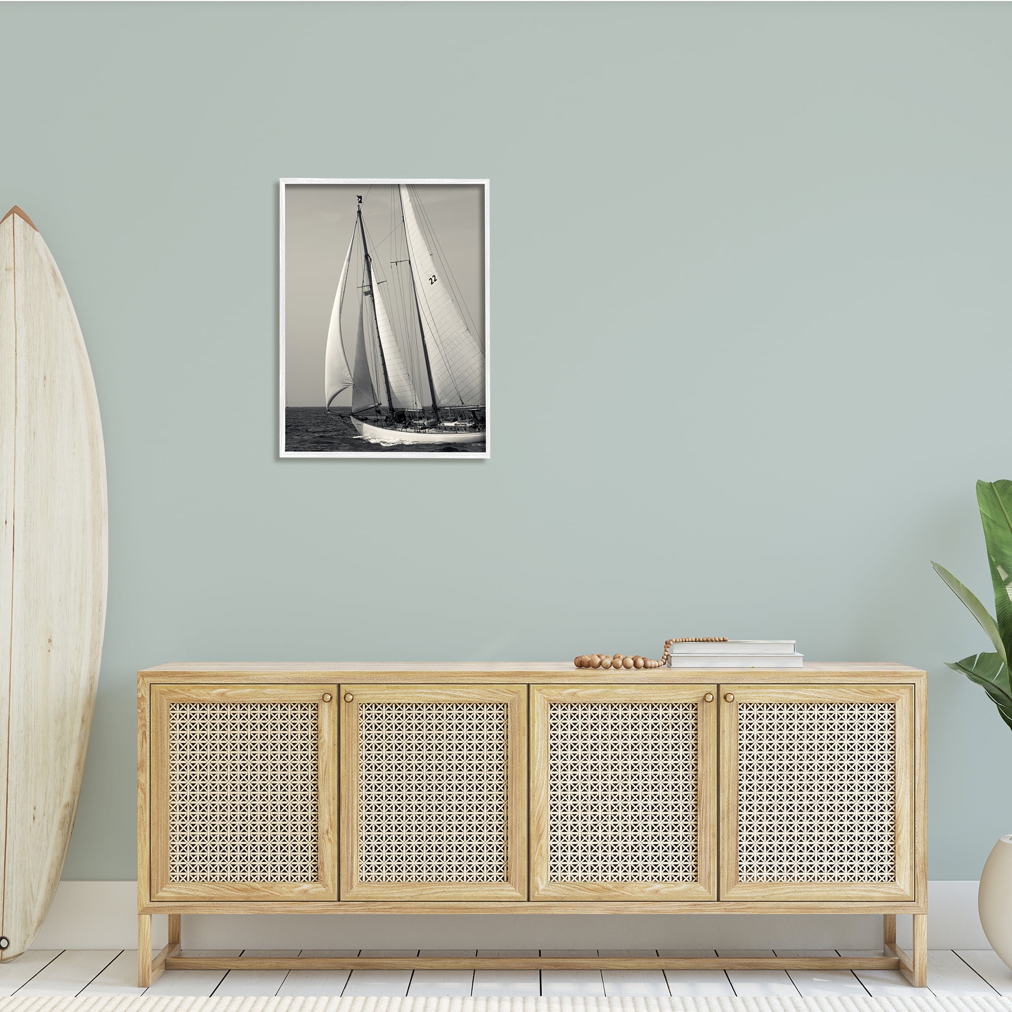Stupell Indtries Ocean Ship Full Sail Modern Nautical Boat Photography,24 x 30,Design by Danita Delimont