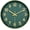 Dark Green, variant on Wall Clock, 8 Inch Wall Clocks Battery Operated, Modern Non Ticking Silent Digital Analog Small Wall Clock for Bedroom Living Room Kitchen Office Gym Classroom Outdoor Clocks, Gold Green