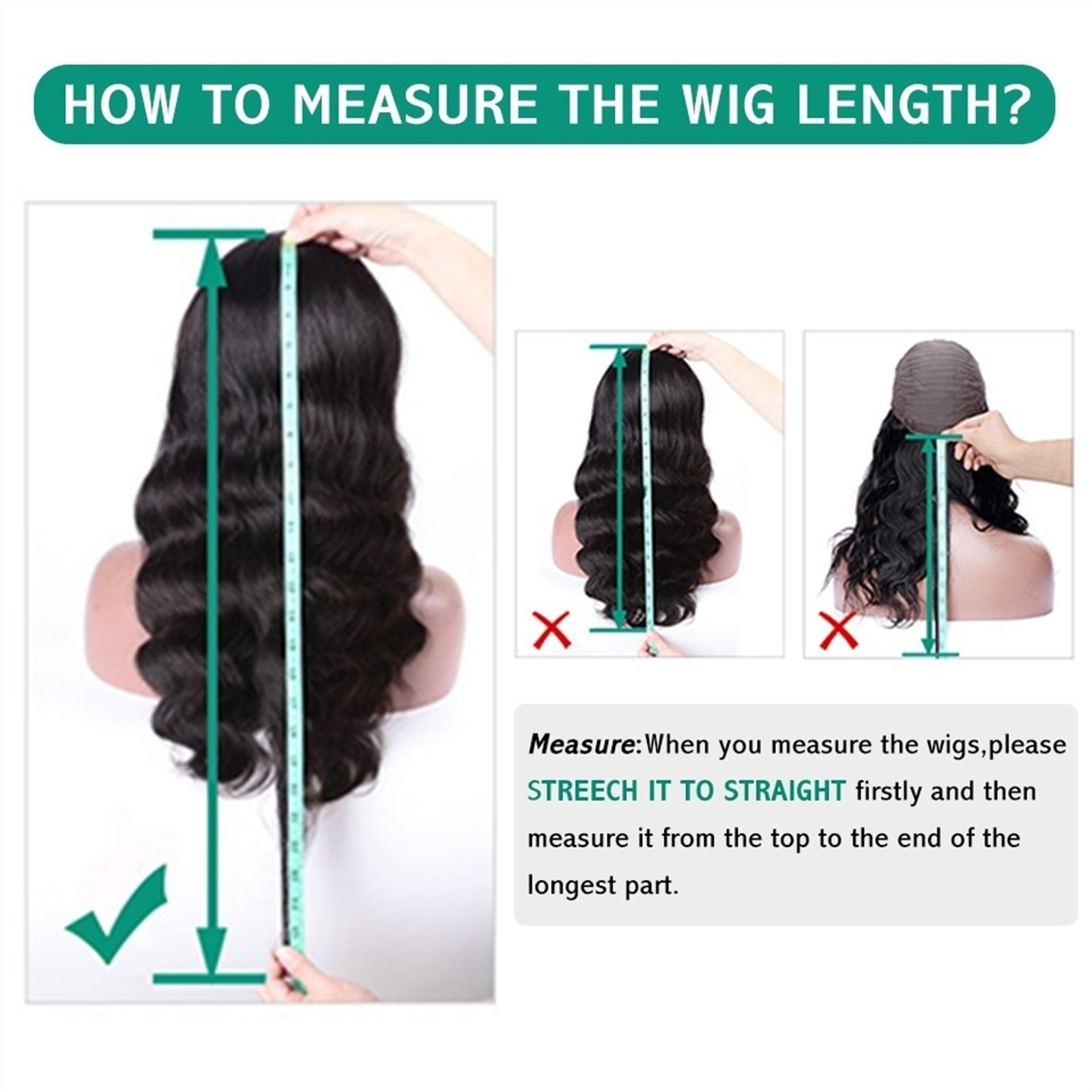 Fake Scalp Wigs with Bangs, Body Wave Brazilian Human Hair Wigs with Bangs 8-24 Inch Natural Top Scalp Human Fringe Wigs for Women