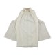 thumbnail image 1 of Rachel Zoe Blusa metálica con hombros descubiertos y mangas acampanadas para mujer, Metálica, XS, 1 of 1