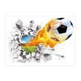 thumbnail image 2 of Fiudx Adhesivo de Pared de Baloncesto con Fuego, Decoración de Fútbol, Adhesivo de Fondo de Coche con Fuego, Material de Pvc Autoadhesivo, Aplicación Multisuperficie, Decoración de Habitaciones, Tama, 2 of 4