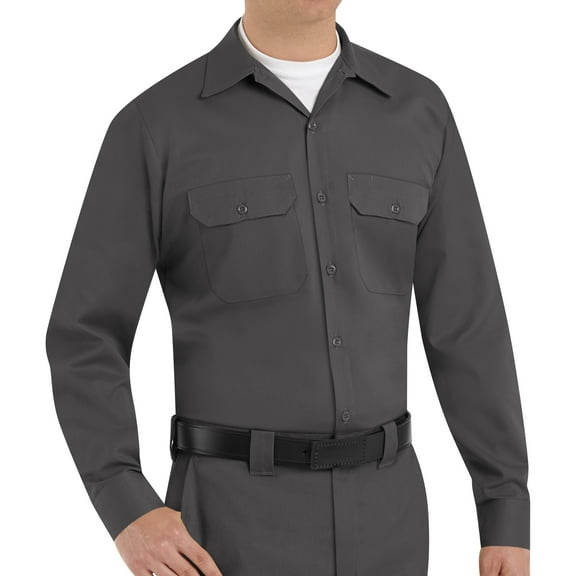 Red Kap Men's Long Sleeve Utility Uniform Shirt