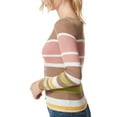 thumbnail image 2 of Jessica Simpson CHANTERELLE STRIPE Hollie Rib-Knit V-Neck Top, US X-Large, 2 of 3