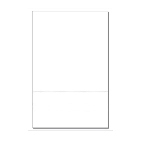 Blank Business Form, 11" x 17", w Perfed Bottom 4" x 11", White Bond -500 Sheets