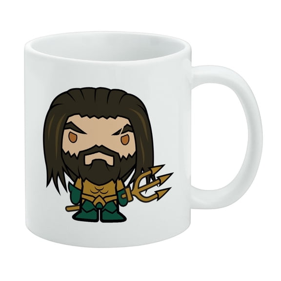 Aquaman Movie Cute Chibi Character White Mug