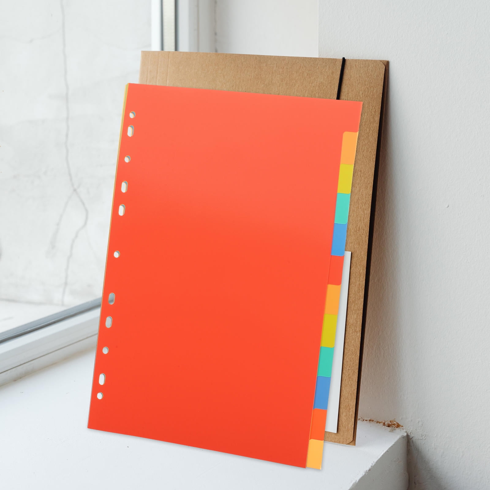 まる　AUD,BAR,REGテキストセット Oxford 4 Sets of Color 8-Tab Insertable Dividers with Reinforced