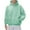 Green, variant on XIAONU Mens Hoodies Solid Color Drawstring-Free Pocket Hoodie Long Sleeve Casual Loose Pullover Hooded Sweatshirt