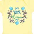 thumbnail image 4 of Inktastic My Yaya Loves Me with Hearts and Flowers Boys or Girls Baby Bodysuit, 4 of 5