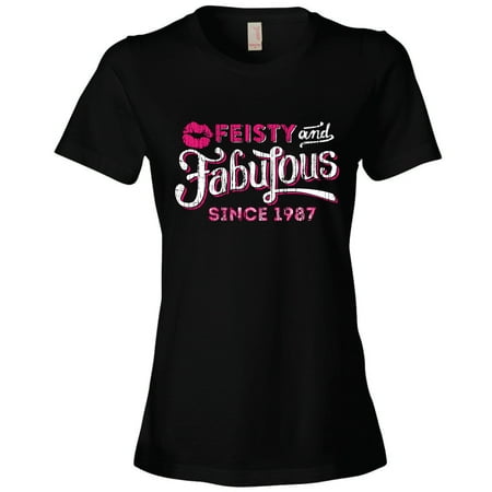 Brand: Shirt Gift 30th Birthday Vintage Since 1987, Black (Best Gifts For 30th Birthday Woman)