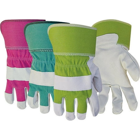 Pigskin Grain - 743 Large Women's Grain Pigskin Leather Palm Safety Cuff Gloves
