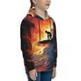 thumbnail image 3 of Easygdp Sunset Surfing Silhouette Boys Hoodie Kids Sweatshirt Youth Pullover With Hood-Small, 3 of 6
