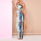 thumbnail image 1 of Señoras Halter Maxi vestido sin espalda túnica vestido largo vestido ajustado traje de vacaciones FLhrweasw  Nuevo, 1 of 7