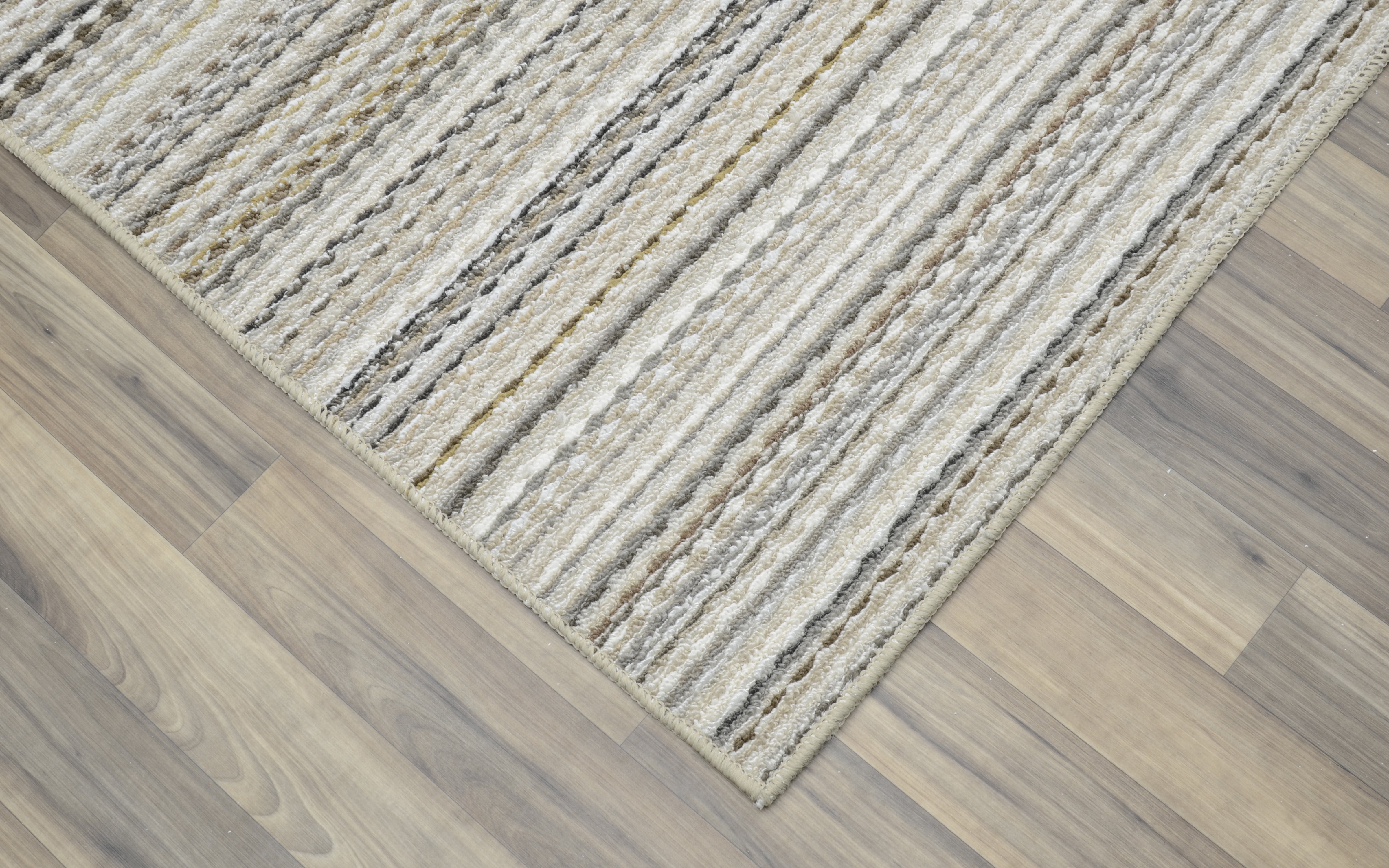 (3 pack) Mainstays Carnival Stripe Polypropylene Assorted Earth Tones Indoor Area Rug, 54" x 72"