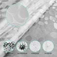 thumbnail image 5 of Forro para cortina de ducha, material EVA resistente de 0,2 mm de grosor con imanes, cortina de ducha para duchas y bañeras, fácil cuidado, privacidad, diseño duradero de guijarros 3D (tamaño, 5 of 5