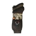 thumbnail image 2 of 3 Pairs Mens Cushioned Sole Wool Blend Walking Hiking Socks for Boots, 2 of 2
