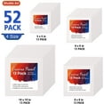 thumbnail image 2 of Shuttle Art Painting Canvas Panel, 52 Multi Pack, 5x5, 6x6, 8x8, 10x10 inch (13 PCS of Each), 100% Cotton Art Canvas Board Primed White, Blank Canvas for Kids Adults for Acrylic Oil Painting, 2 of 7