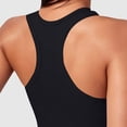 thumbnail image 6 of Workout Crop Tops for Women Racerback Yoga Tee Shirt Sleeveless Scoop Neck Athletic Running Gym Clothes (2XL, Black), 6 of 6