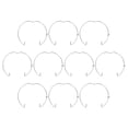 thumbnail image 2 of Practical Retaining Clip Ring for Lampshade Fixing Silver Iron 10pcs Easy Installation for Home and, 2 of 8