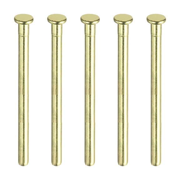 Uxcell 5pcs 3.5 Inch Door Hinge Pins, Removable Brushed Door Hinge Interior Hinge,Gold