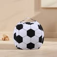 thumbnail image 1 of GOOHOCHY Fluffy Bean Bag Chair Cover with Soccer Design Large Capacity Storage Organizer, 1 of 8
