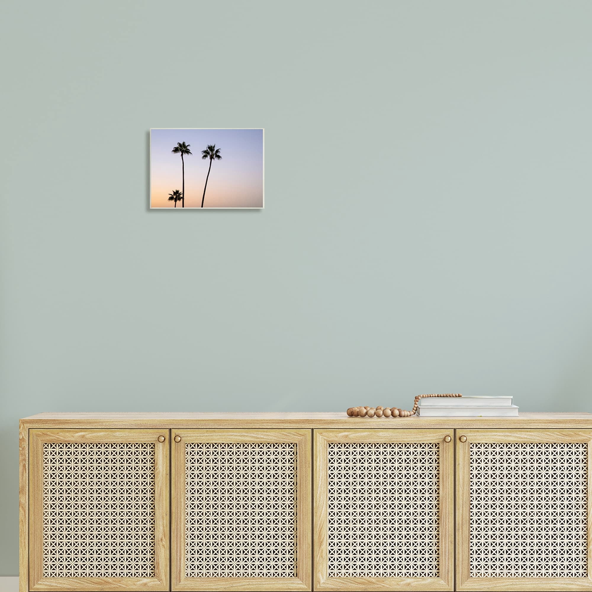 Stupell Industries Tropical Tall Palm Trees Sunrise Sunset Photography , 15 x 10, Design by Kathy Mansfield