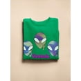 thumbnail image 3 of Alien Cosmic Approval Sweatshirt Men -Smartprints Designs, Male 3X-Large, 3 of 4