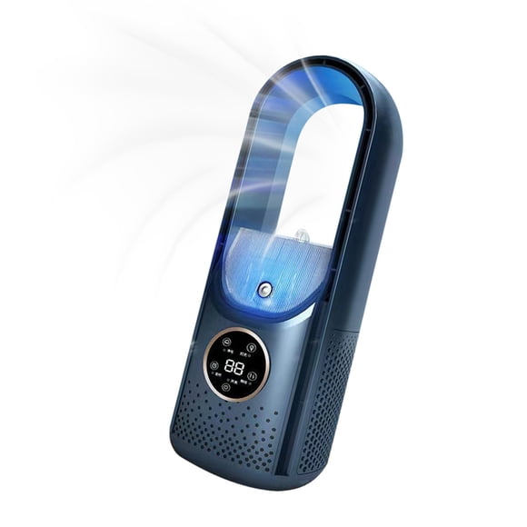 Ventilador Sin Buque, 3 En 1 USB Enchip In Timing Spray Refriamiento Ventilador De Aire Acondicionado Portátil De Ventilador Portátil Muto Con Ajuste De 6 Velocidades Para La