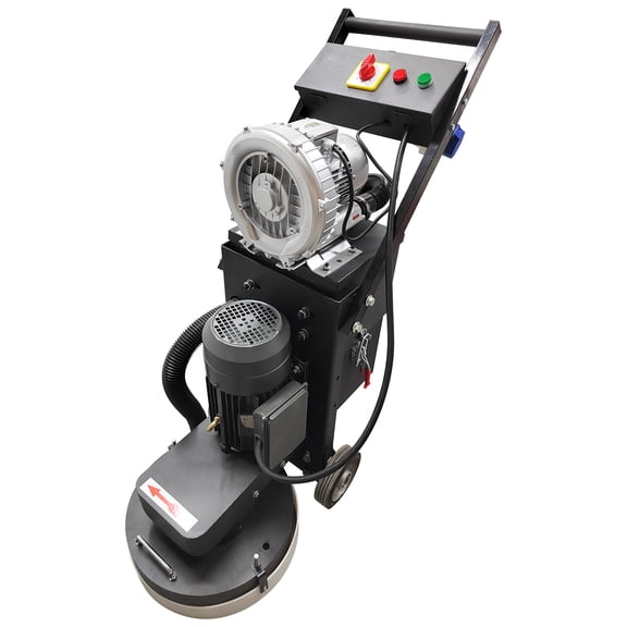 Concrete Floor Grinder Ground Grinding Polishing Machine 220V 5 Grinding Dics with 20L Dust Bin