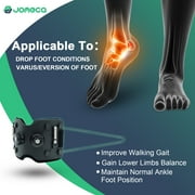 JOMECA Drop Foot Brace with Dual-Knob Adjust Dorsiflexion AFO Foot Drop Brace for Walking with Shoes Fit Left or Right Foot - L/XL