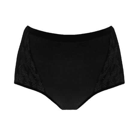 

Women s Stretch Modal Shaping Briefs w/ Geometric Lace Sides