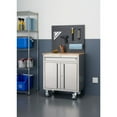 thumbnail image 4 of TRINITY BASICS® 31x20.6 Stainless Steel Rolling Workbench w/ Pegboard, 4 of 8