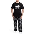 thumbnail image 5 of CafePress - Moose Silhouette Men's Dark Pajamas - Men's Dark Loose Fit Cotton Pajama Set, 5 of 7