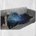 thumbnail image 6 of Space Soft Flannel Fleece Throw Blanket, Vibrant Celestial Supernova Scenery Energy Andromeda Outer Space Picture, Cozy Plush for Indoor and Outdoor Use, 60" x 80", Blue, by Ambesonne, 6 of 6