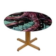 thumbnail image 3 of Orinice Octopus Round Table Cover Stain Resistant Washable Indoor Outdoor Tablecloth Kitchen Dining Wedding Parties Full Width Single-Sided Printing 100% Polyester Fiber 31-35, 3 of 8