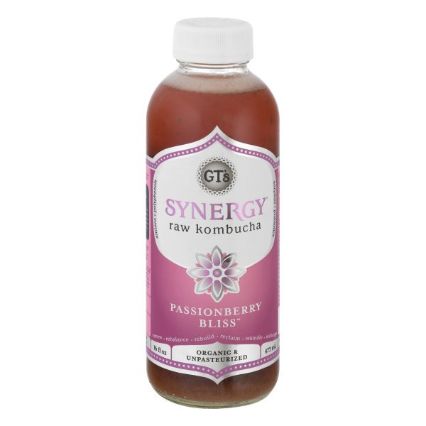 GT's Synergy Organic Kombucha Passionberry Bliss, 16.0 FL OZ Walmart