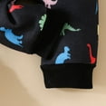 thumbnail image 5 of Rgdypko Boys Girls Long Sleeve Cartoon Dinosaur Prints Hooded Romper Warm Jumpsuit Size 12-18 Months, 5 of 6