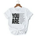 thumbnail image 6 of Inspirational Words T-Shirt, Minimalist White Tee for Encouraging and Loving Significant Others, 6 of 6