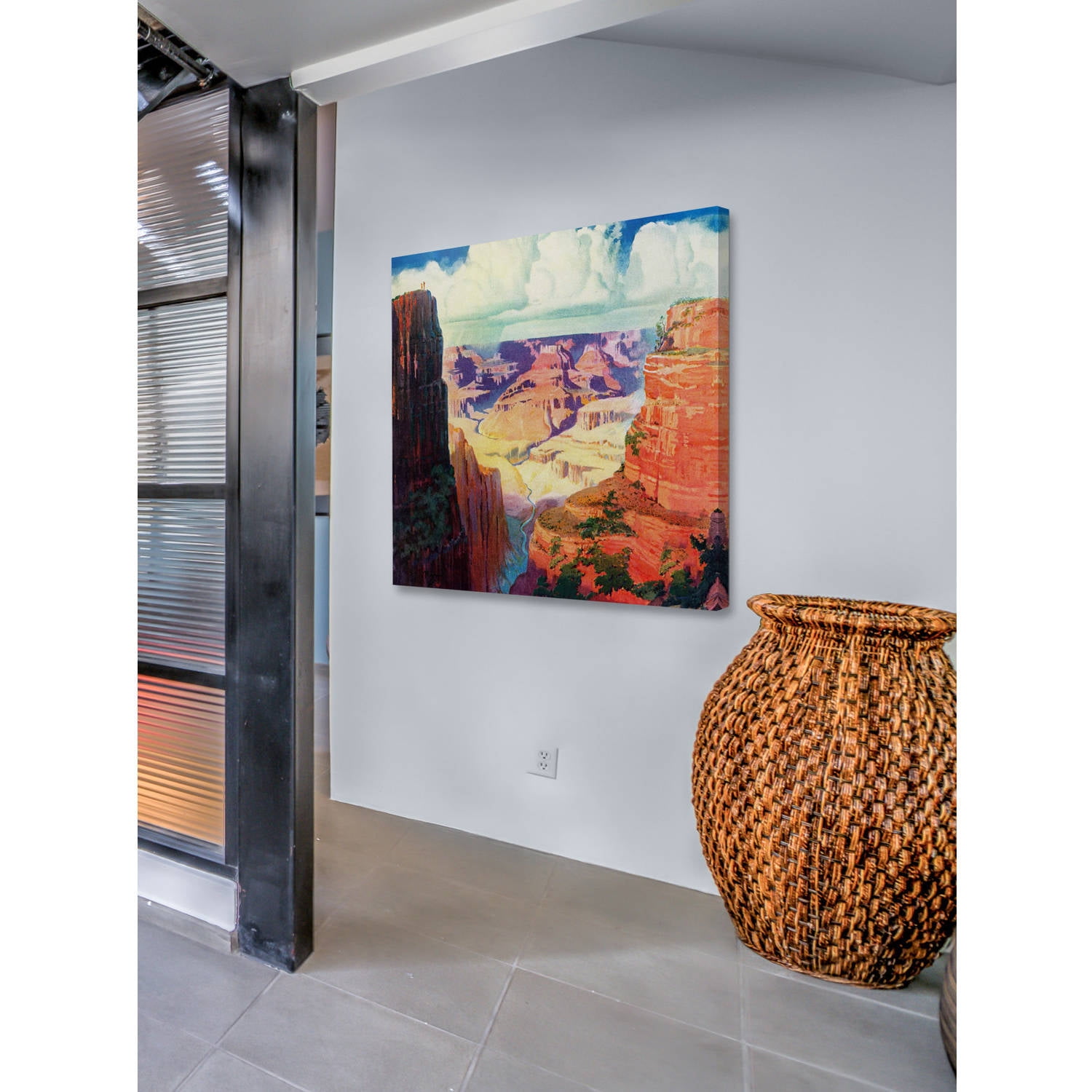 "Grand Canyon 4" Painting Print on Wrapped Canvas