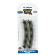 Bachmann Trains N Scale 11.25" Radius Curved Track Model Train Track - 6 Pack