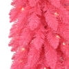 thumbnail image 2 of Puleo International  4 ft. Pre-Lit Pink Artificial Alpine Pencil Tree, 2 of 6