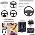 thumbnail image 5 of KUIFORTI Bee Flower Car Seat Covers Elastic Fabrics 15 Pack Car Accessories Full Set for Women Men with Auto Seat Belt Cover Soft Washable Universal Fit Most Vehicles Cars SUV, 5 of 7