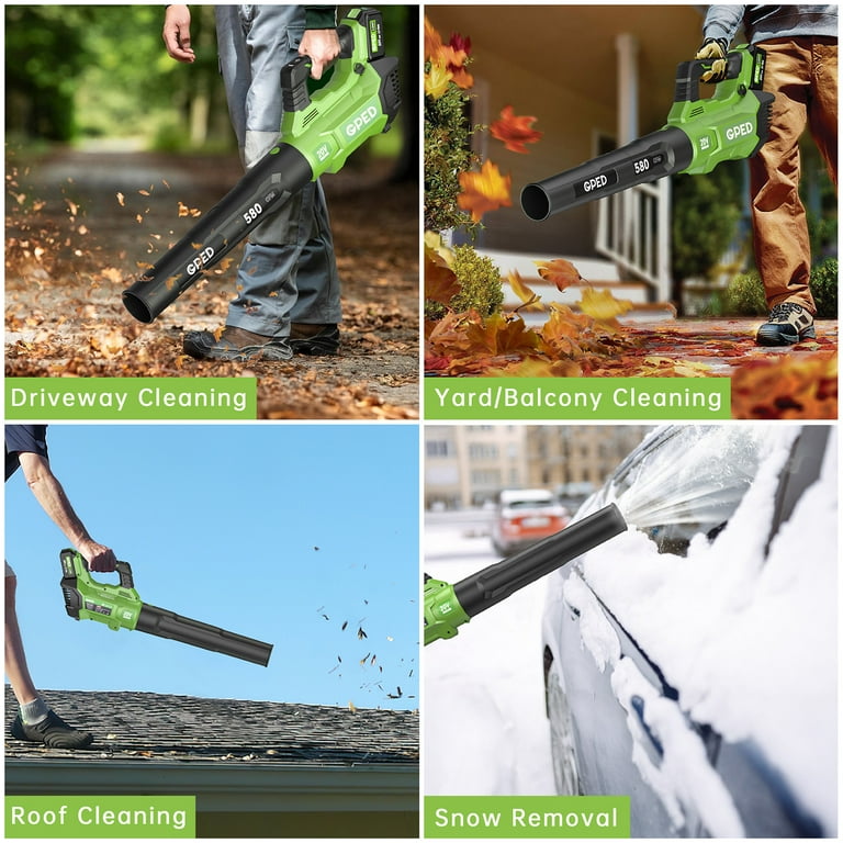 Leaf Blower With Battery & Charger,20V Handheld Lightweight Mini Blower For Lawn,280 CFM Electric