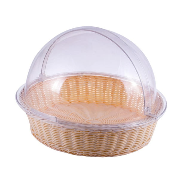 Cubierta de pastel transparente de PVC, tapa de pastel, fácil de limpiar, decoración, cubierta de cúpula de comida redonda para con cesta