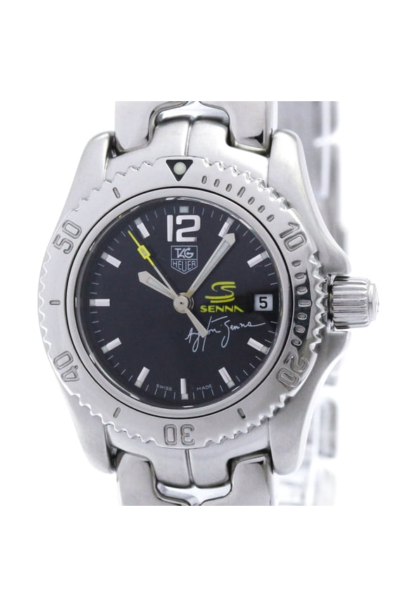 Pre-Owned TAG HEUER Link Ayrton Senna LTD Edition Quarztz Watch WT141N Polished