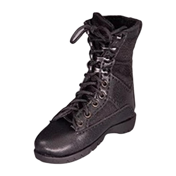 Zapatos de muñeca articulados a escala 1/6, piezas de cuerpo para adultos, accesorios de disfraz negro