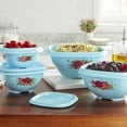 thumbnail image 6 of The Pioneer Woman-8 Piece Bowl Set, Sweet Romance, Teal, 6 of 6