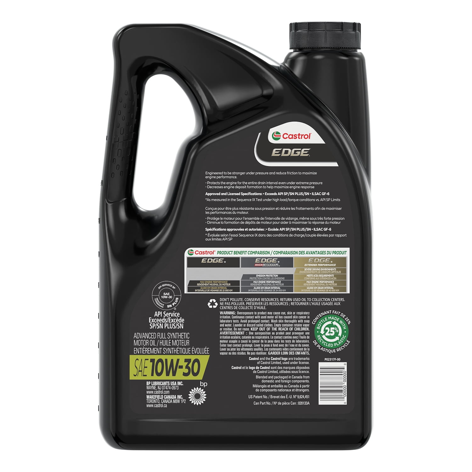 Castrol EDGE 0W20 Full Synthetic 5L, A premium fully-synthetic motor oil