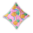 thumbnail image 2 of Pineapples Rainbows Stars Cartoon Throw Pillow Covers Pillowcases 18 x 18 Inch Home Decor 2 Packs for Bedroom Sofa, 2 of 6